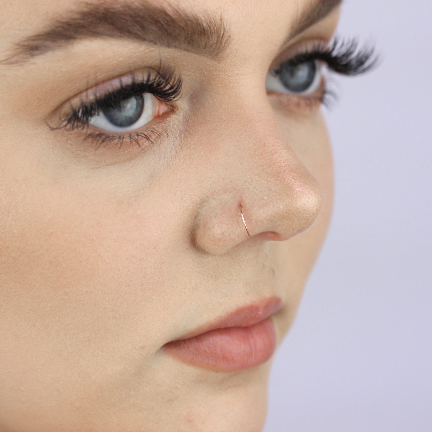 9ct Rose Gold 24Ga 7mm Nose Ring