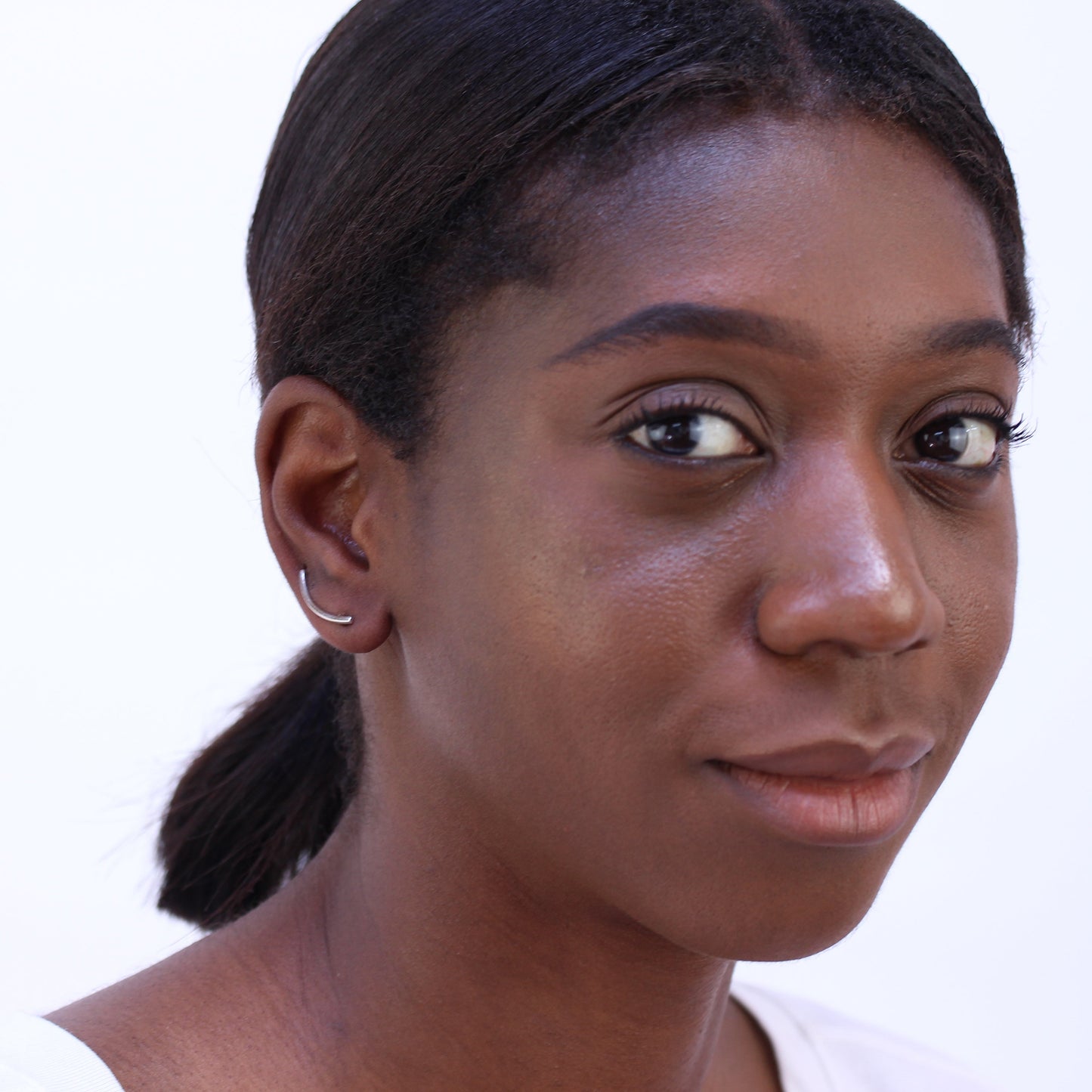 Sterling Silver Long Bar Crawler Climber Earrings