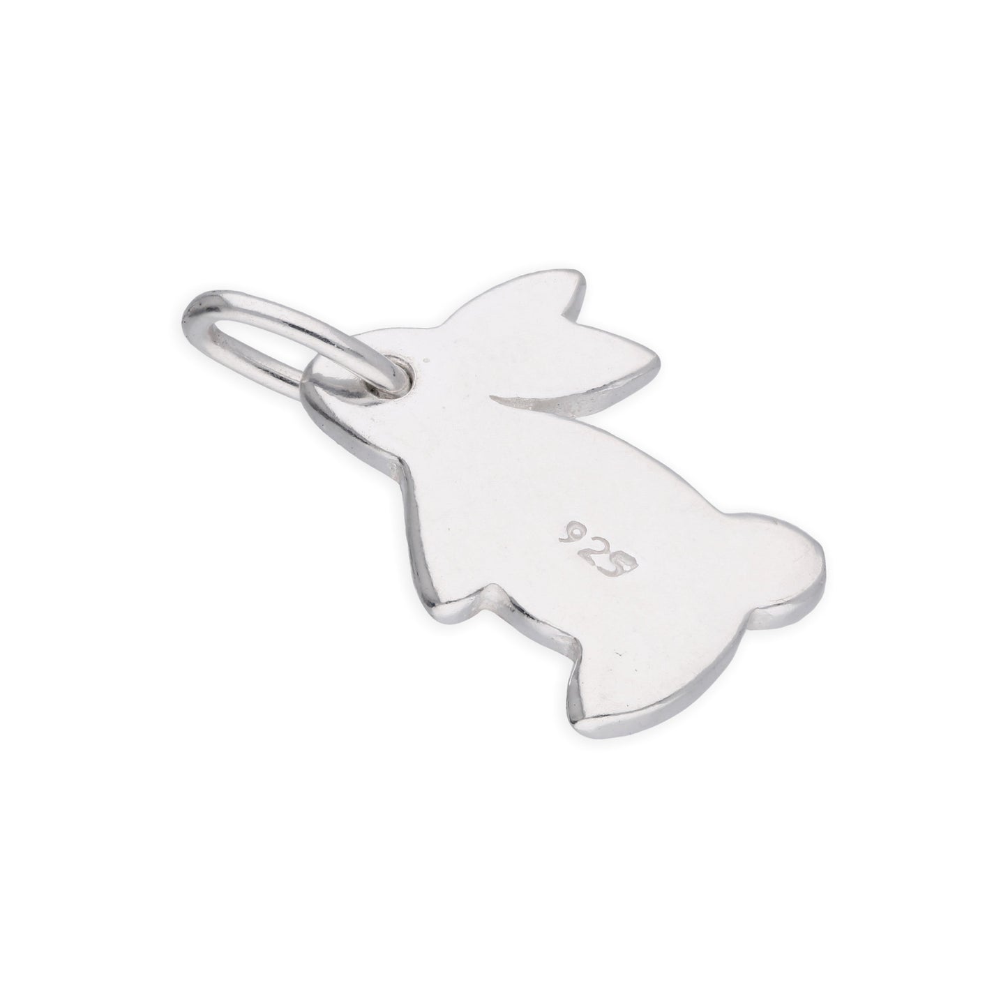 Sterling Silver 2D Flat Rabbit Charm