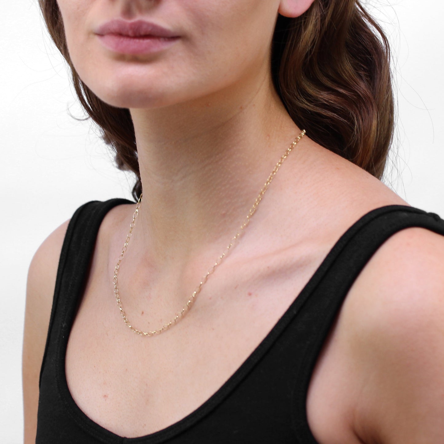 9ct Gold 2.65mm Oval Belcher Chain Necklace 18 - 22 inches