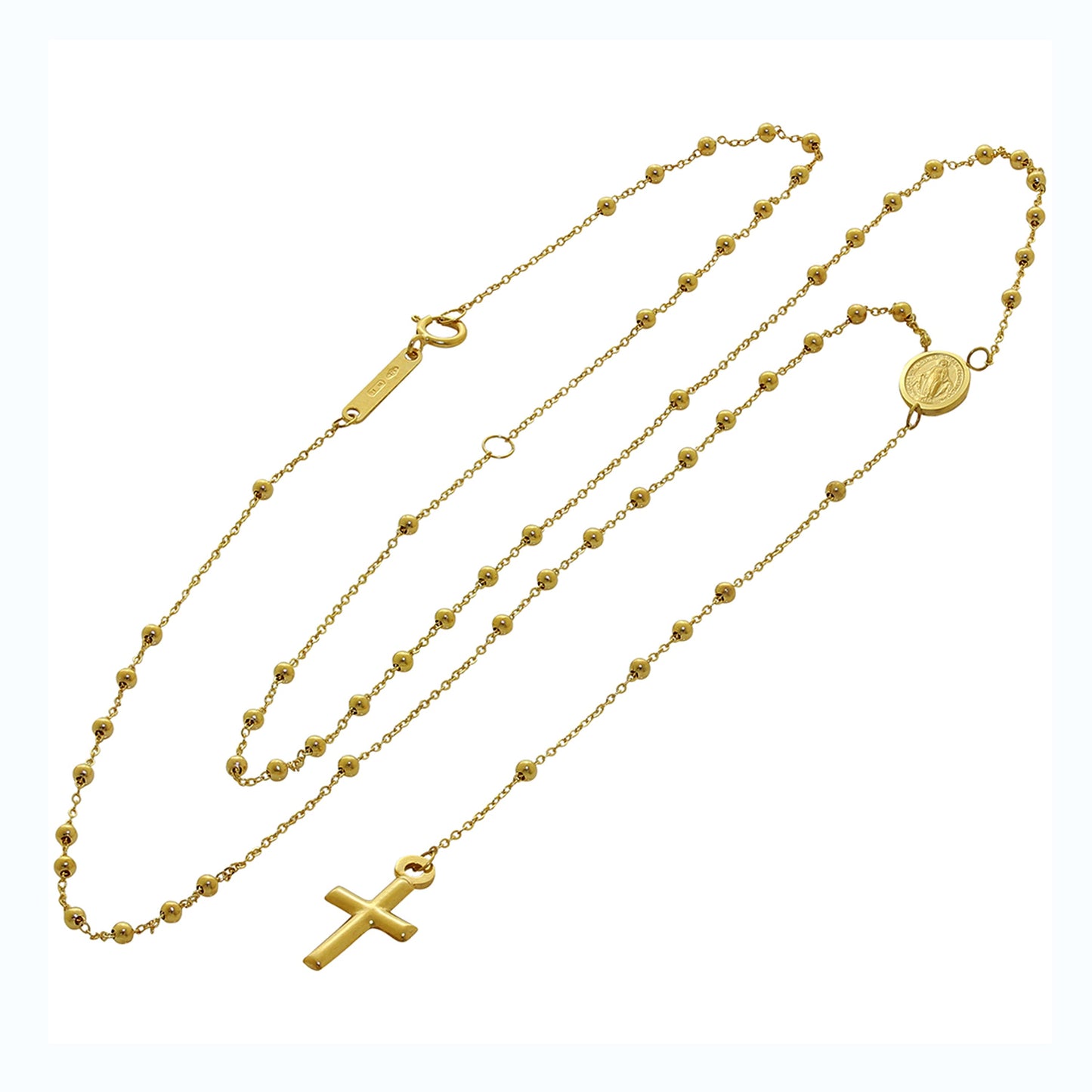 Fine 9ct Gold Adjustable Rosary Necklace
