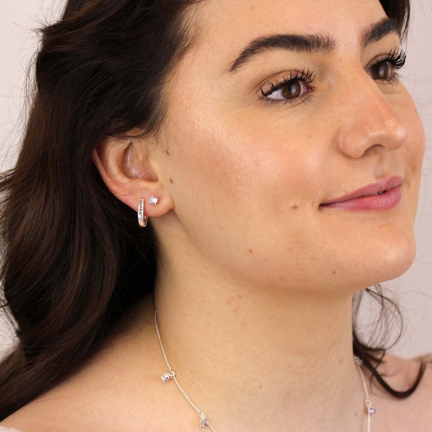 Sterling Silver Alexandrite CZ June Claw 4mm Stud Earrings