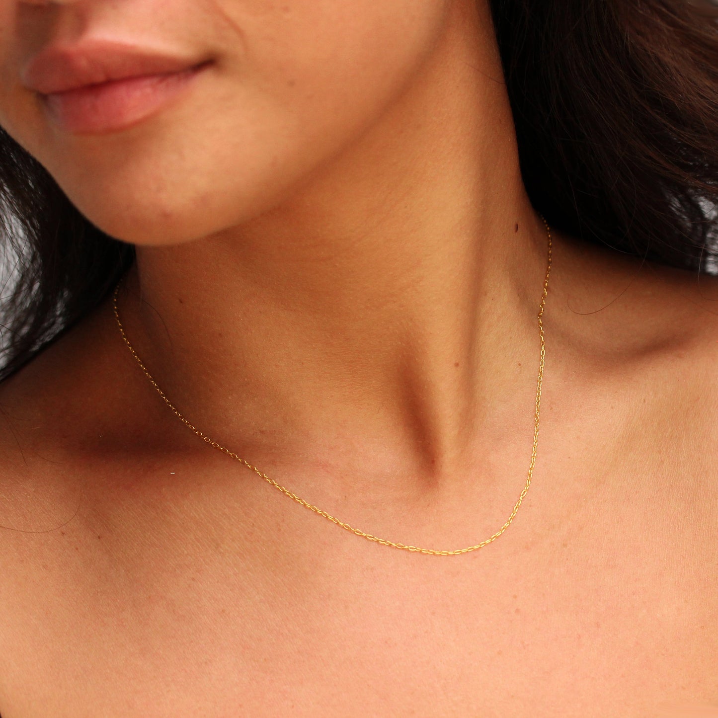 Gold Plated Sterling Silver Trace Chain 14 - 22 inches