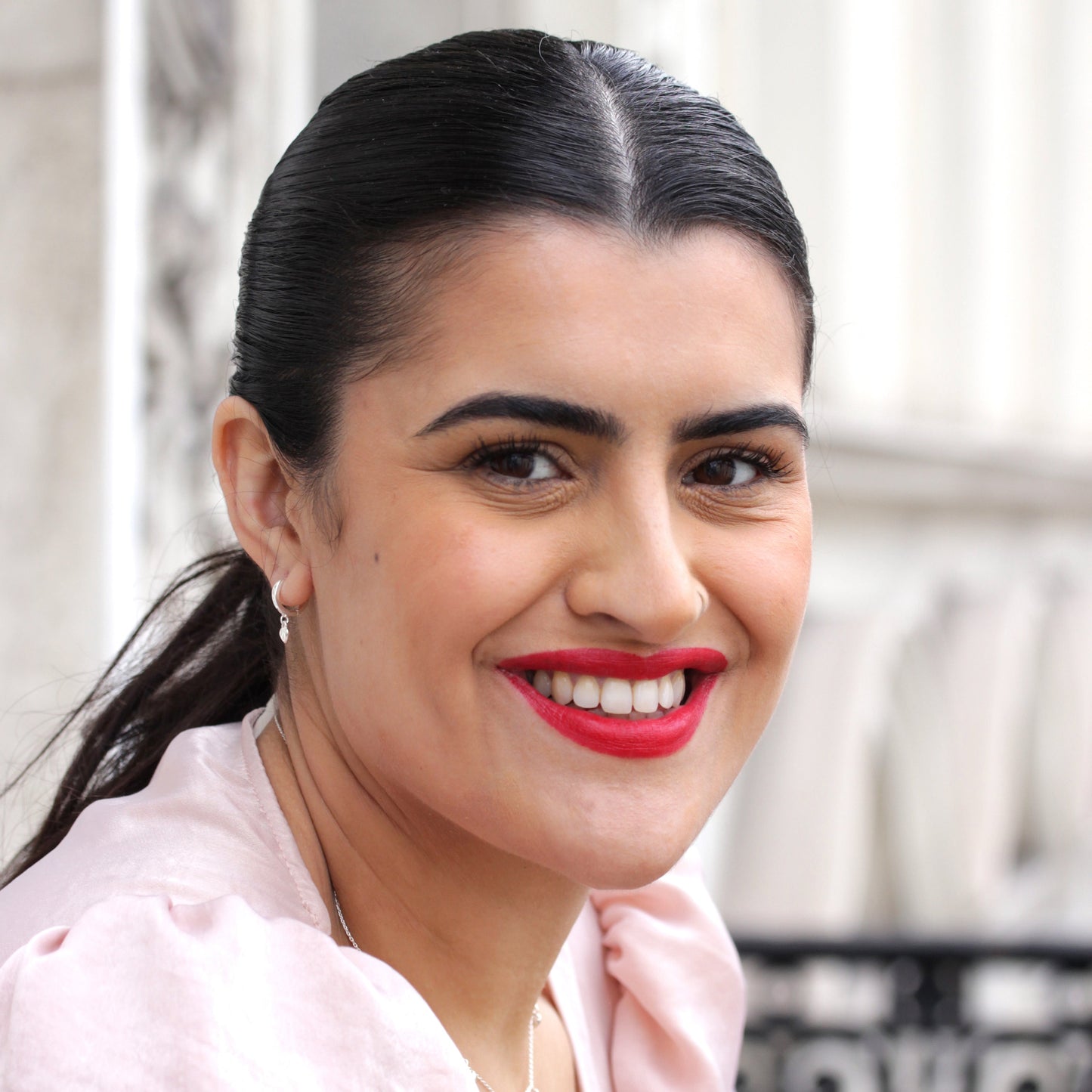 Sterling Silver Heart Charm Thick 12mm Huggie Hoop Earrings