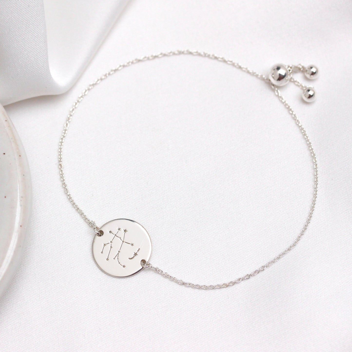 Personalised Sterling Silver Constellation Initial Bracelet