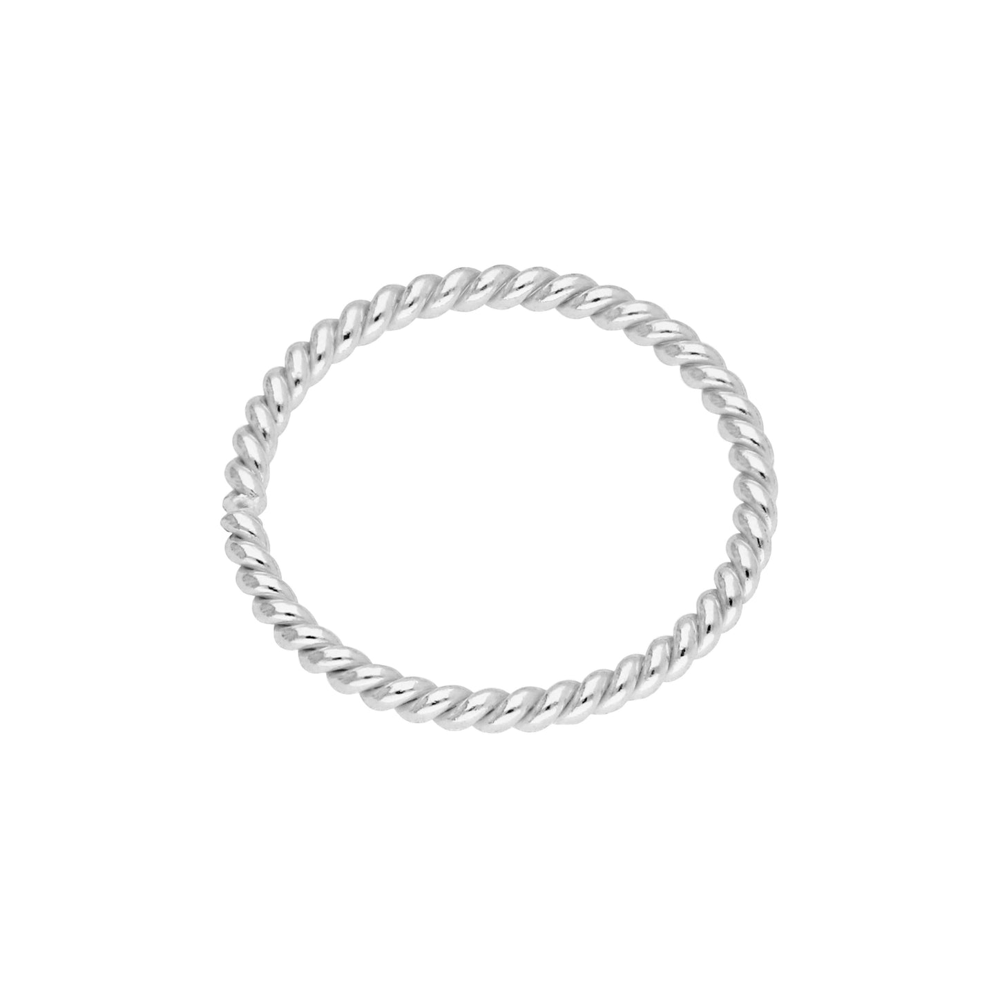 Sterling Silver Twisted Hoop 10mm 20Ga Nose Ring