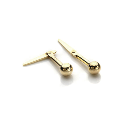 Andralok 9ct Yellow Gold Stud Earrings