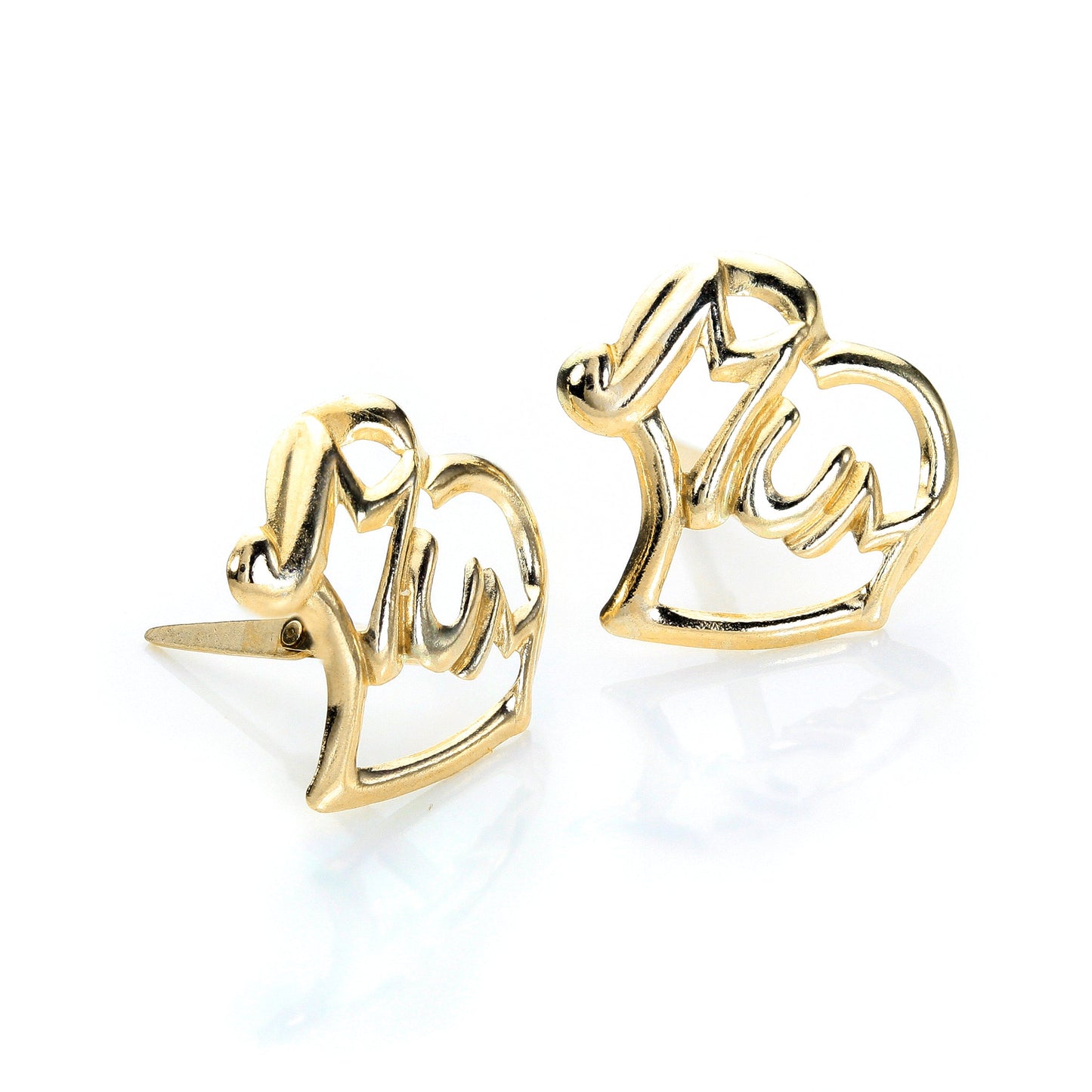 Andralok 9ct Yellow Gold Mum Stud Earrings