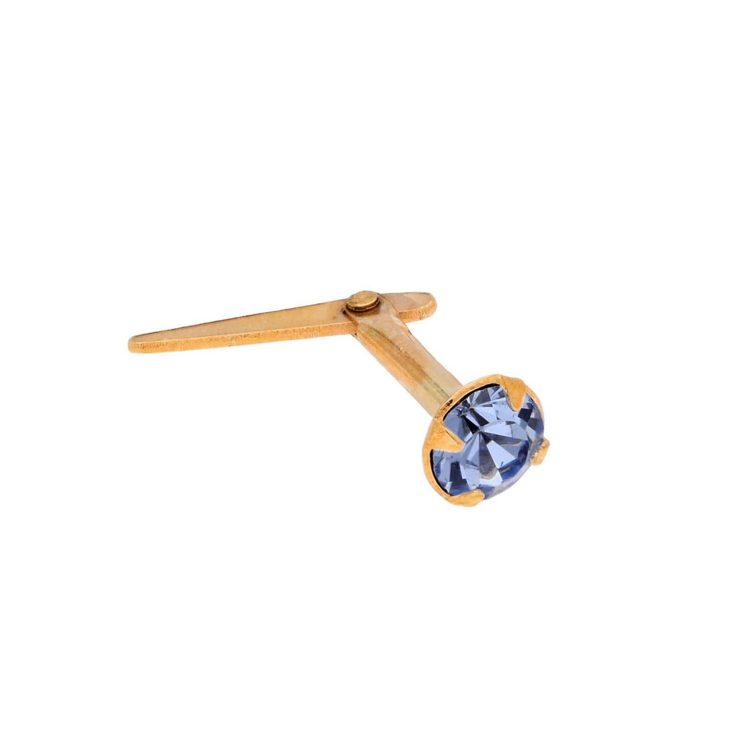 Andralok 9ct Yellow Gold CZ 3mm Nose Stud