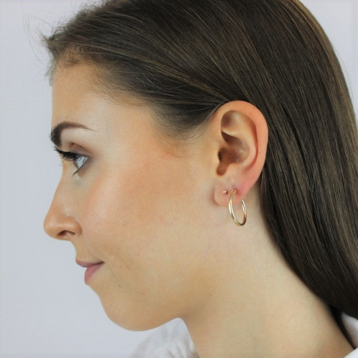 9ct Yellow Gold 2mm Ball Stud Earrings