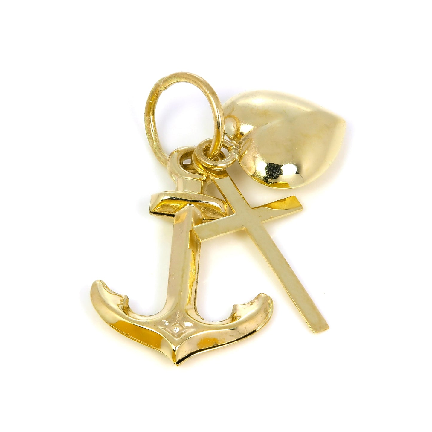 9ct Gold Hope Charity & Faith Charm