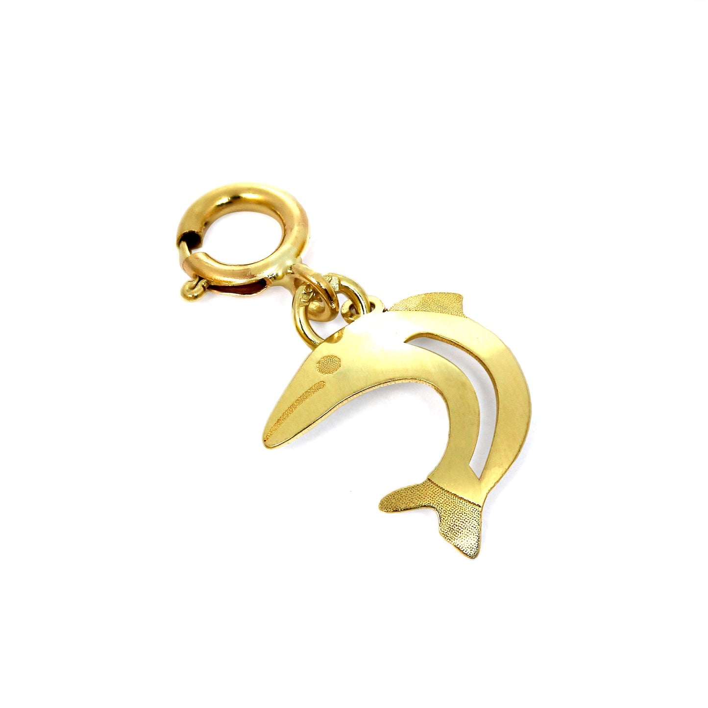9ct Gold Dolphin Clip on Charm