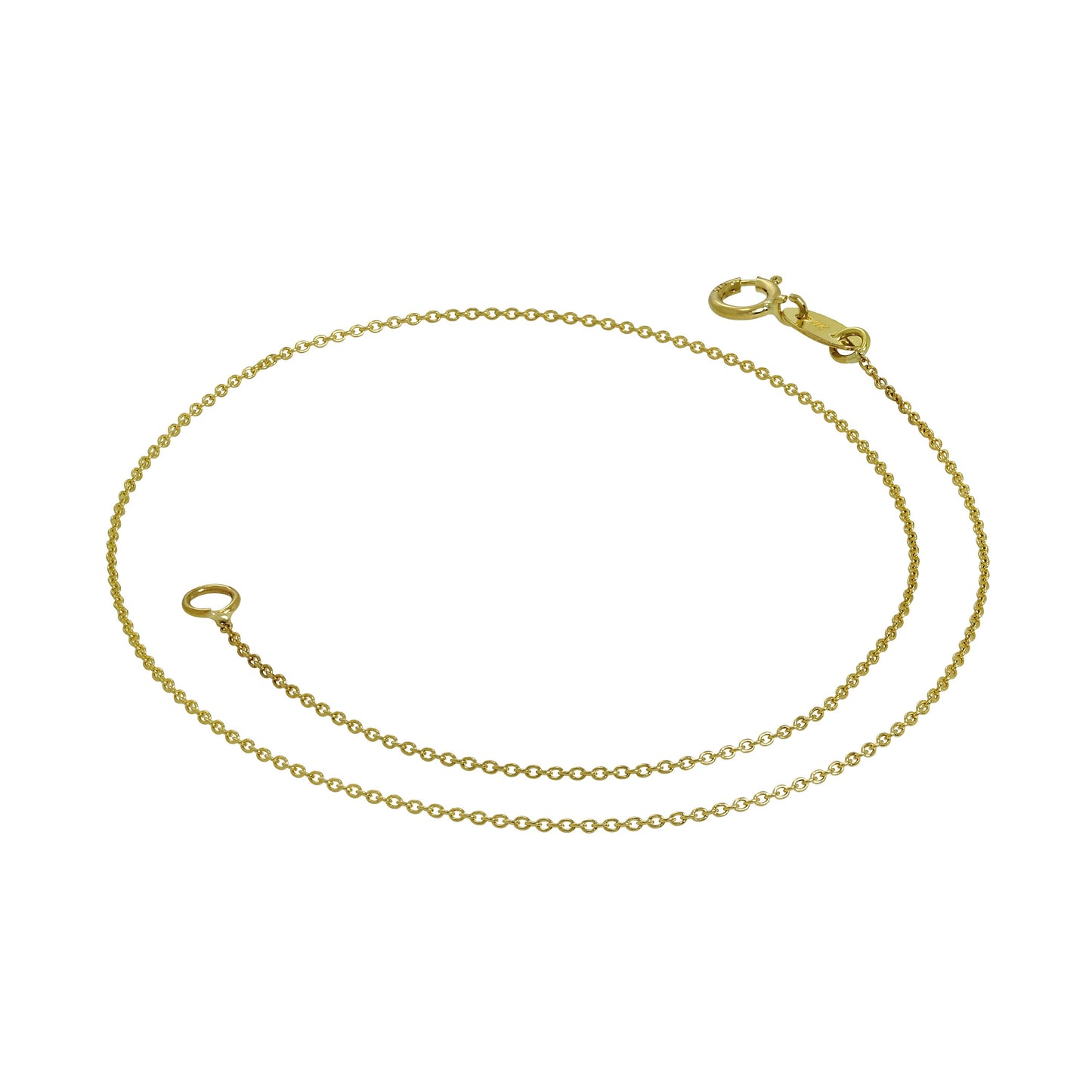9ct Gold 9.5 Inch Curb Anklet