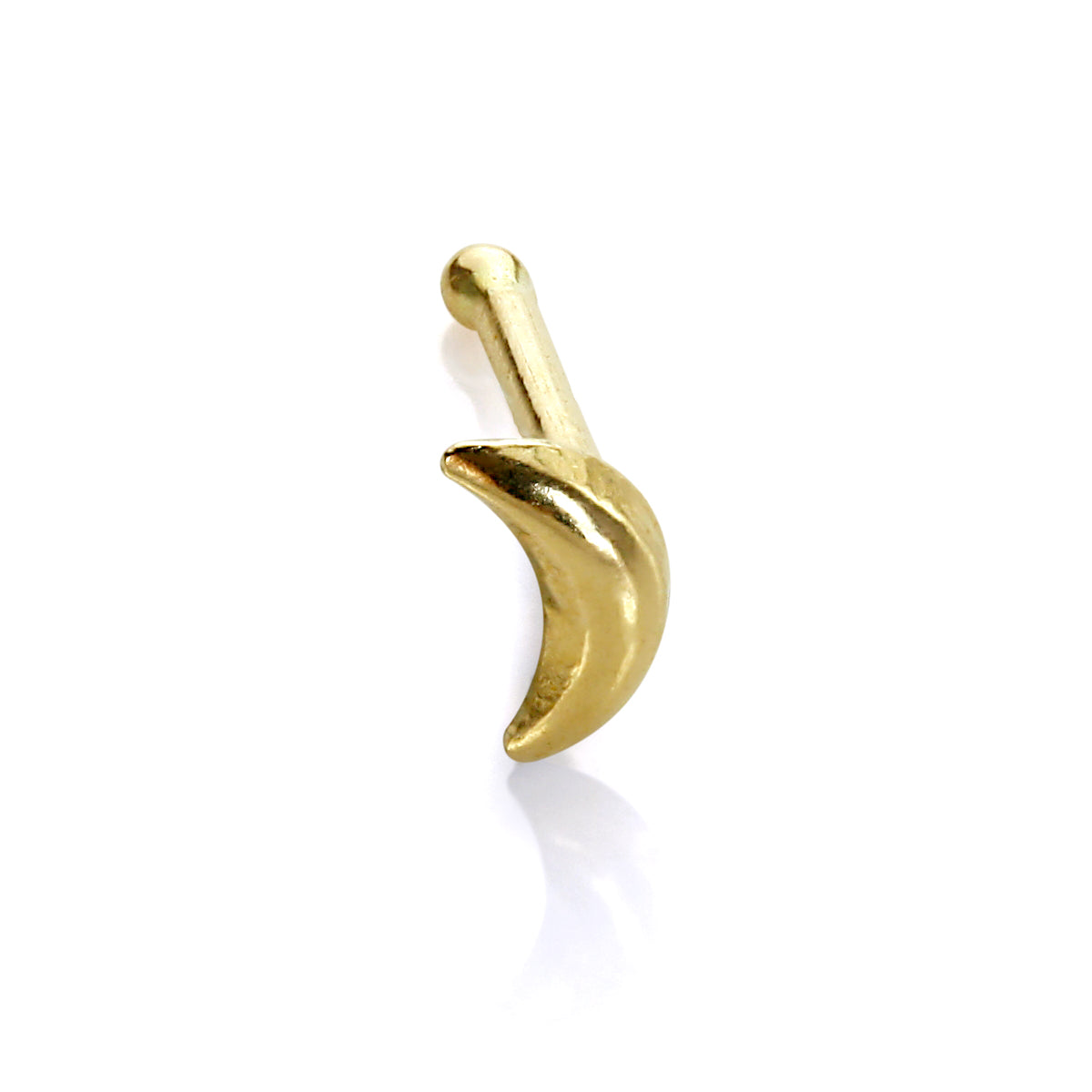9ct Yellow Gold Half Moon Nose Stud