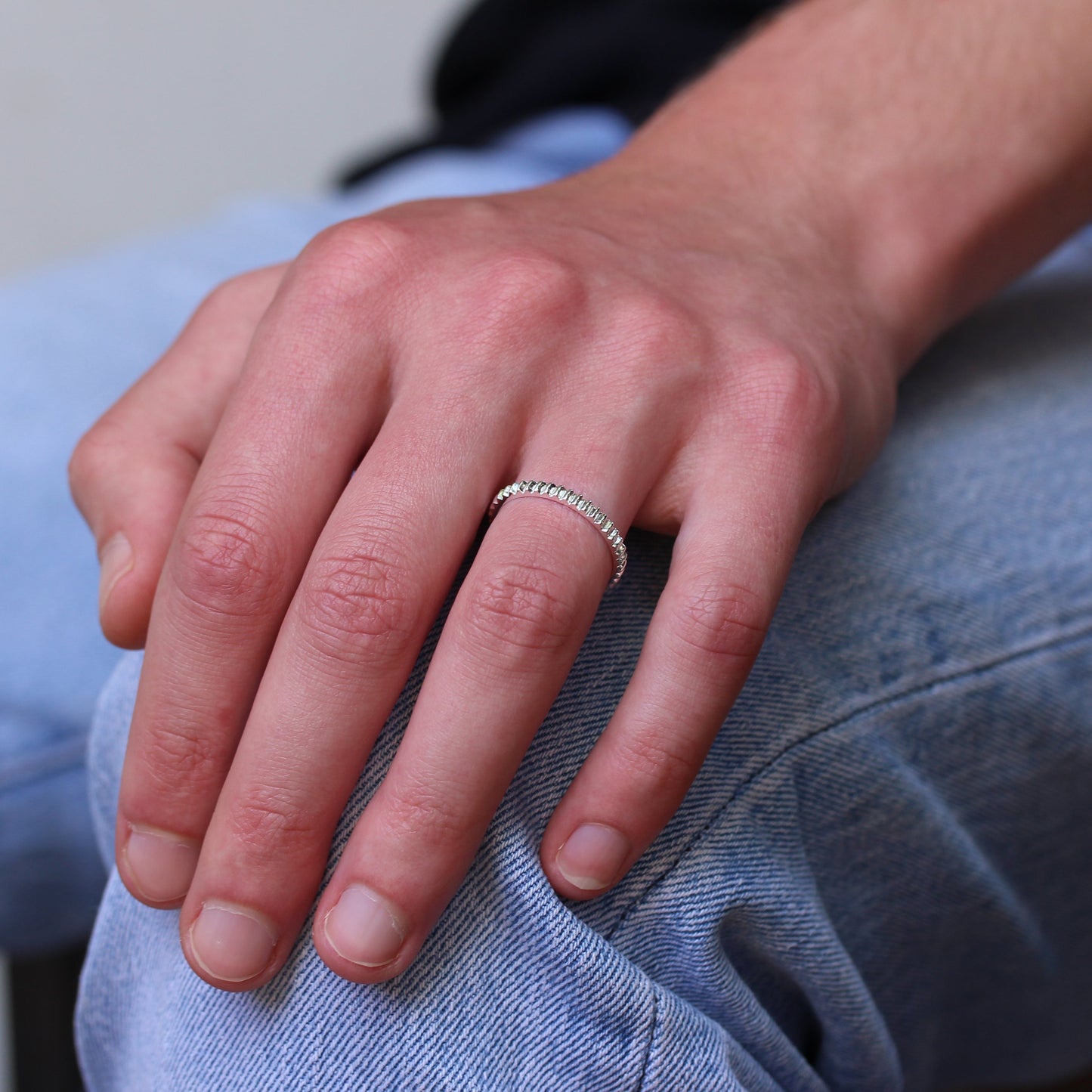 Sterling Silver Gear Cog Ring