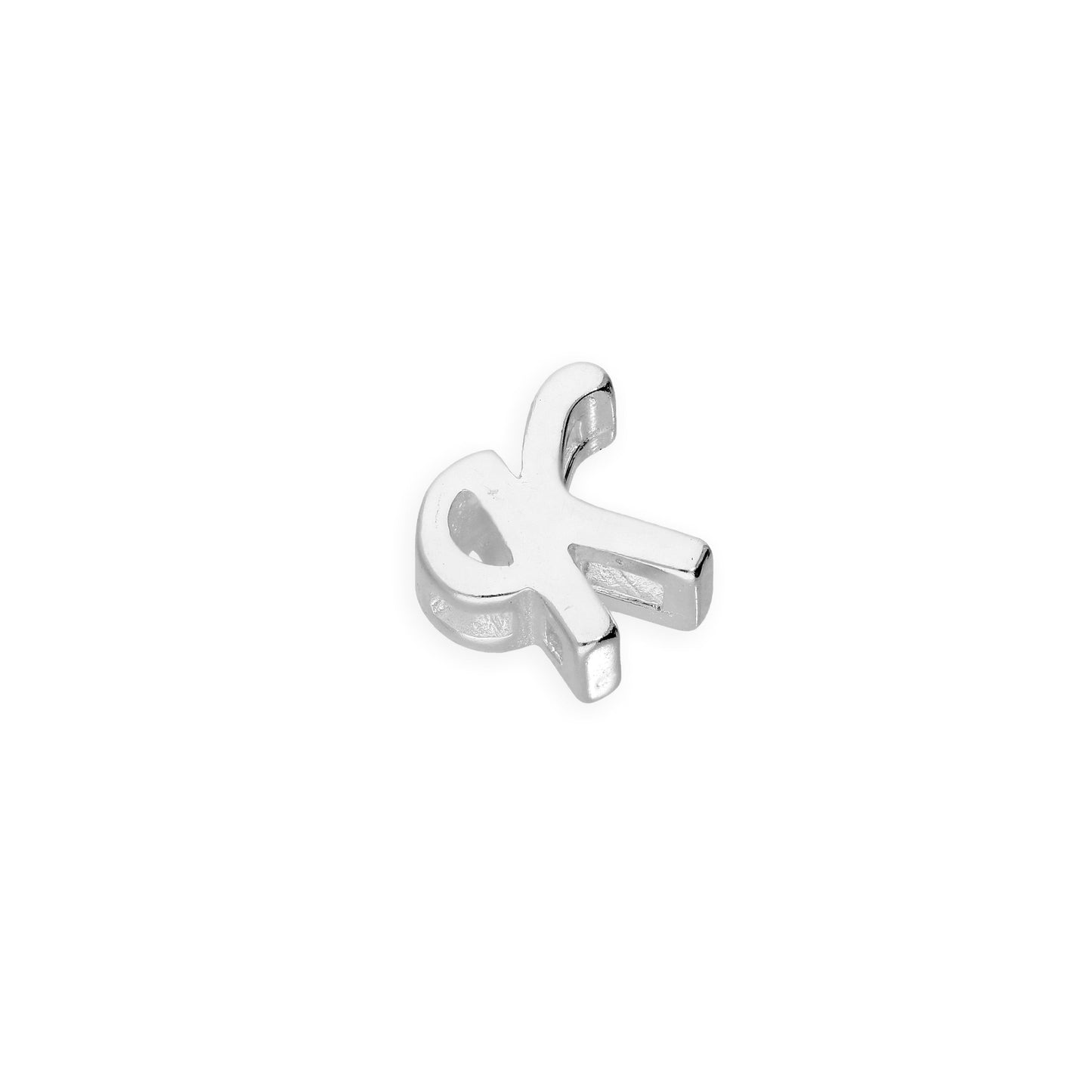 Sterling Silver Floating Fancy Calligraphy Script Letter Charms A - Z