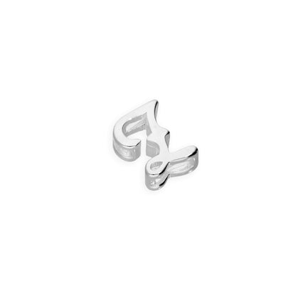 Sterling Silver Floating Fancy Calligraphy Script Letter Charms A - Z