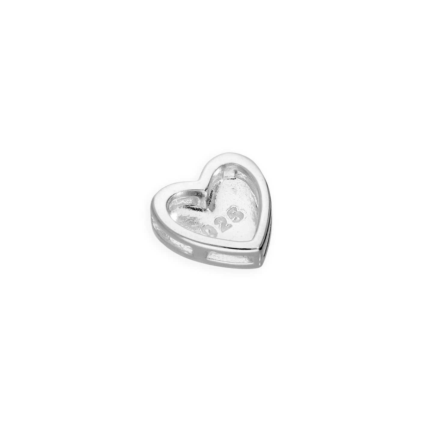 Sterling Silver Floating Heart Charm