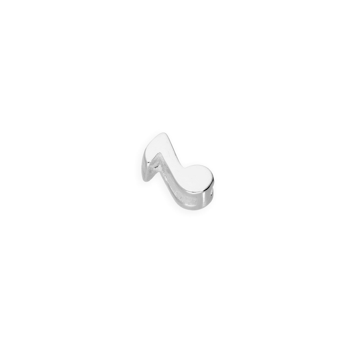 Sterling Silver Floating Quaver Music Note Charm