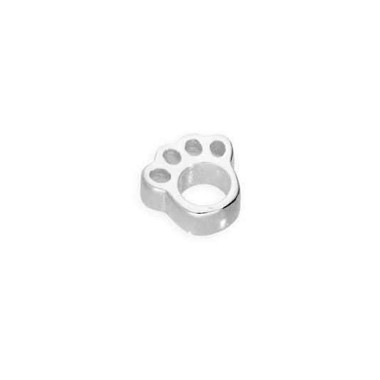 Sterling Silver Floating Open Pawprint Charm