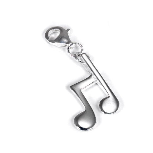 Sterling Silver Music Note Clip on Charm