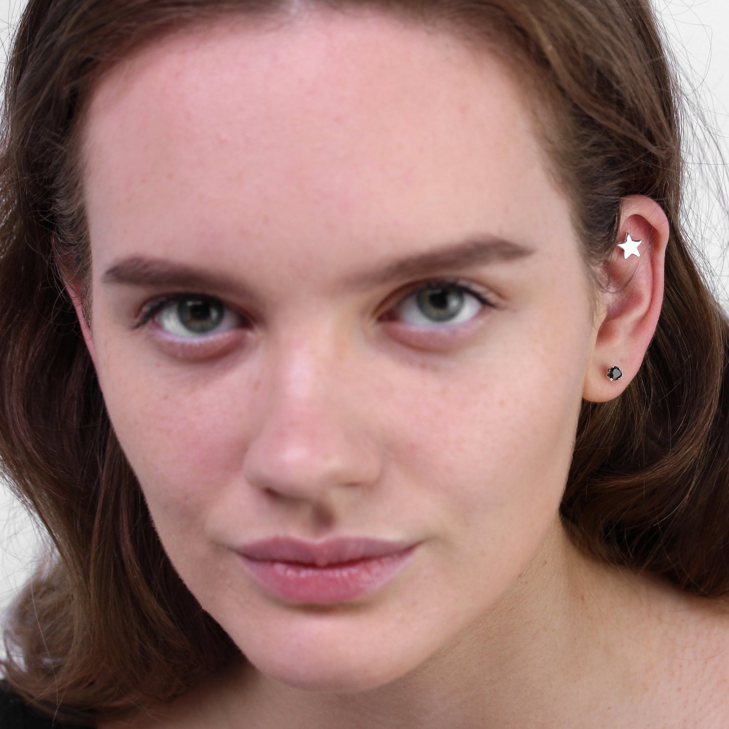 Sterling Silver Star Stud Earrings