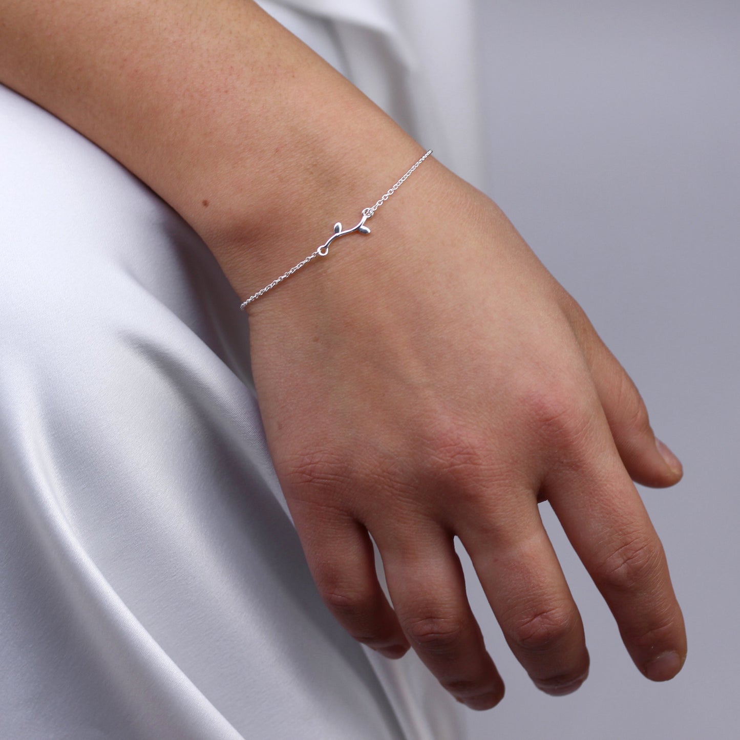 Fine Sterling Silver Tree Branch Bracelet