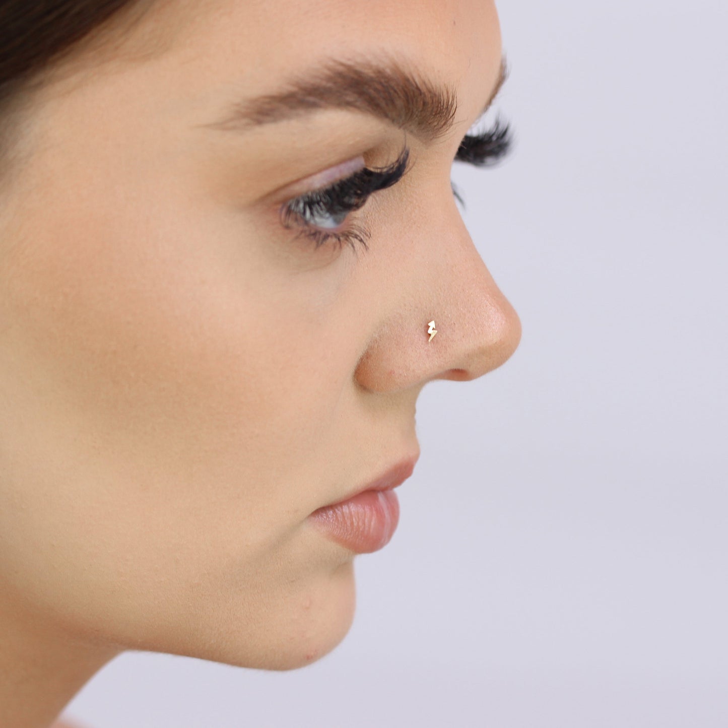 9ct Gold Lightning Arrow Nose Screw