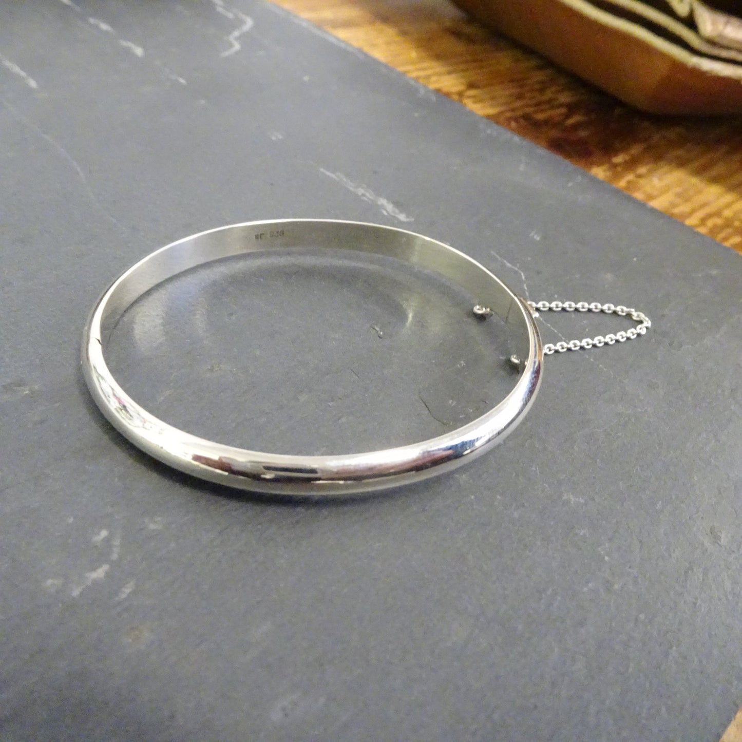 Sterling Silver 51mm Child Hinged Bangle
