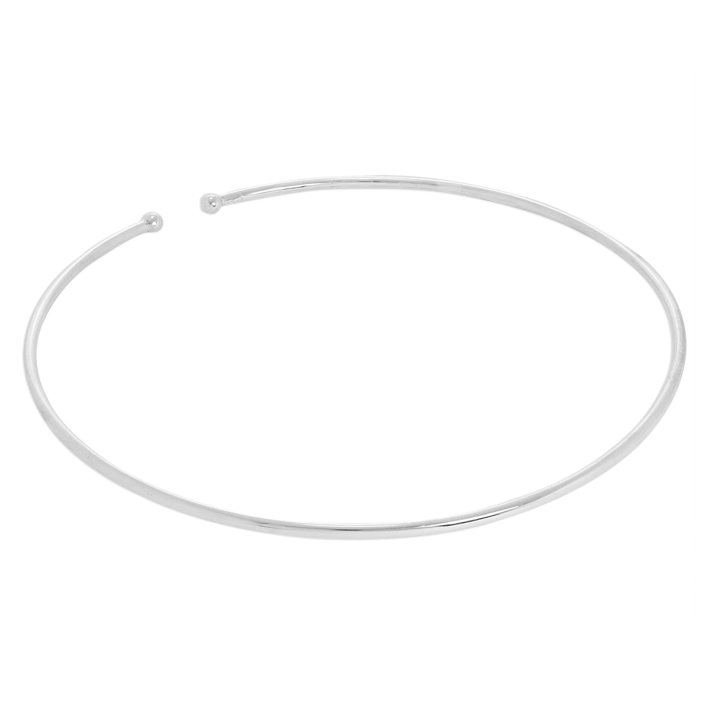 Sterling Silver 13cm Torque Choker