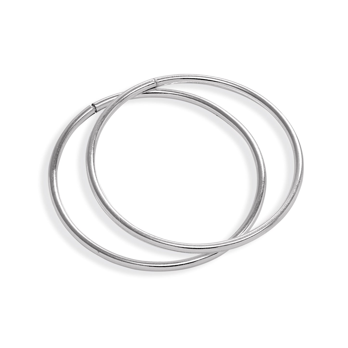Sterling Silver Lightweight Sleeper Hoop Earrings 8mm - 22mm