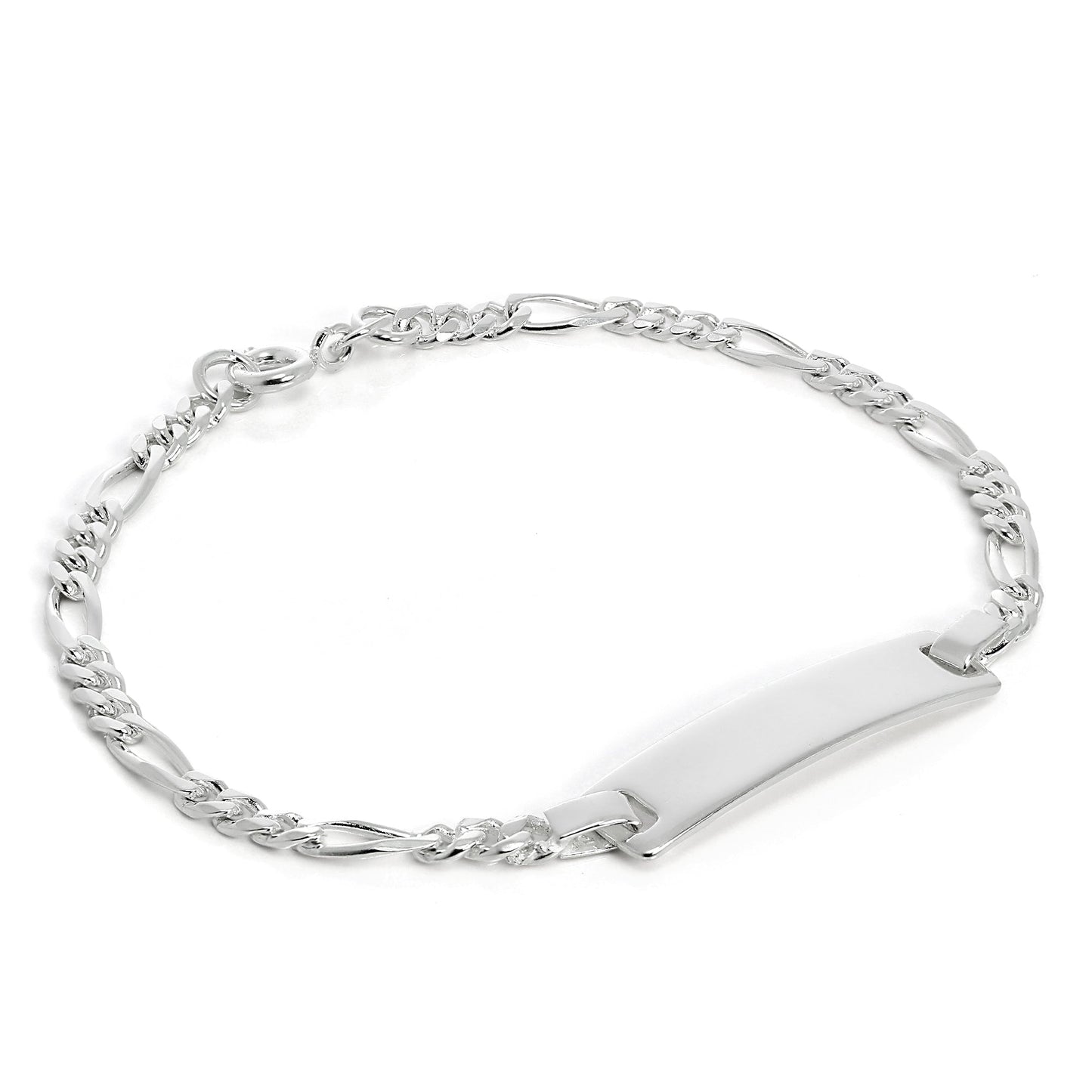Sterling Silver 6 Inch ID Plate Bracelet