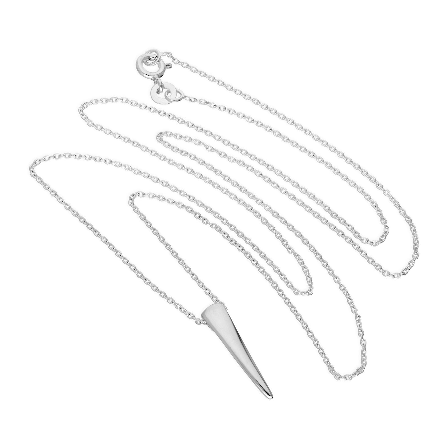 Sterling Silver Claw Necklace on 22 Inch Chain