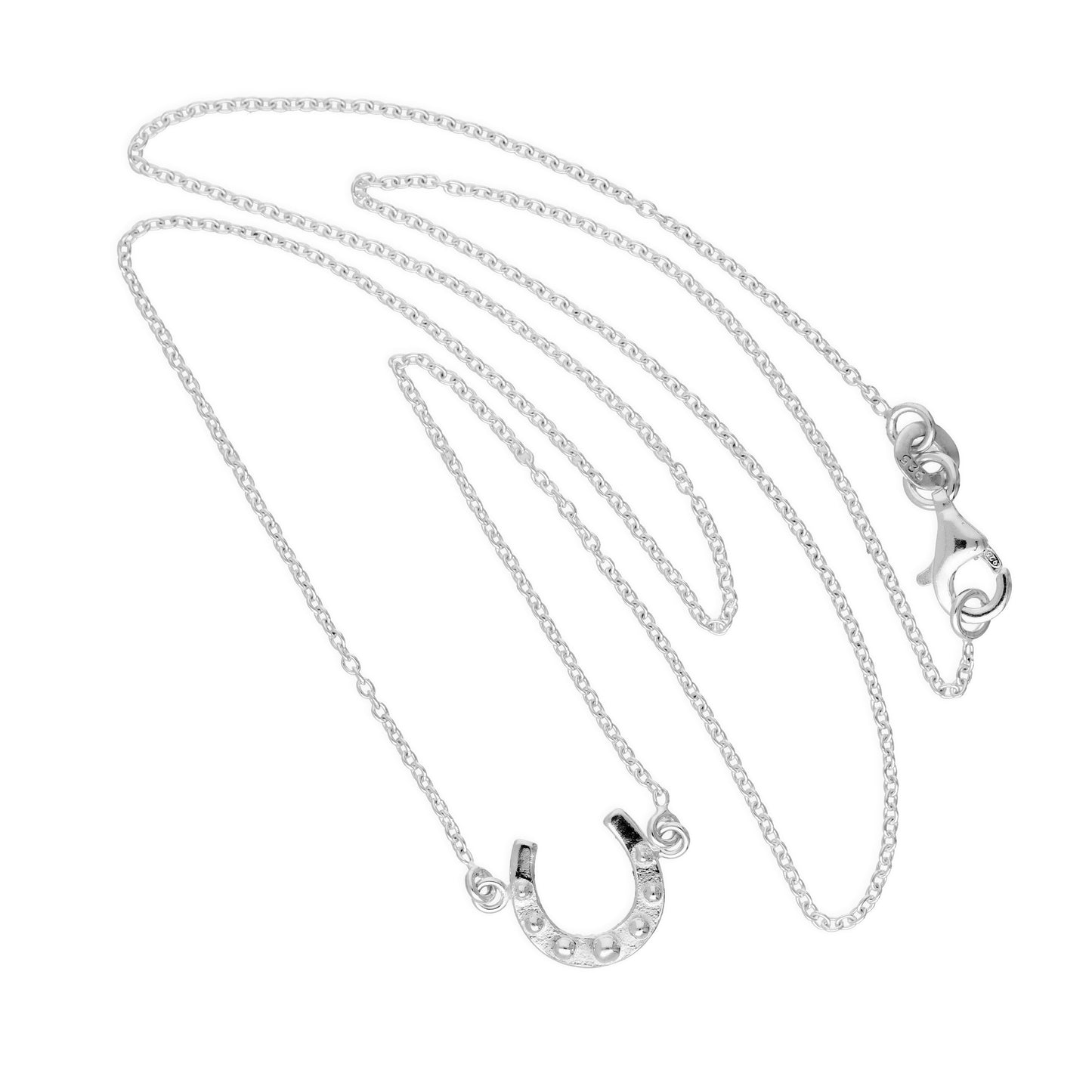 Sterling Silver Lucky Horseshoe Necklace