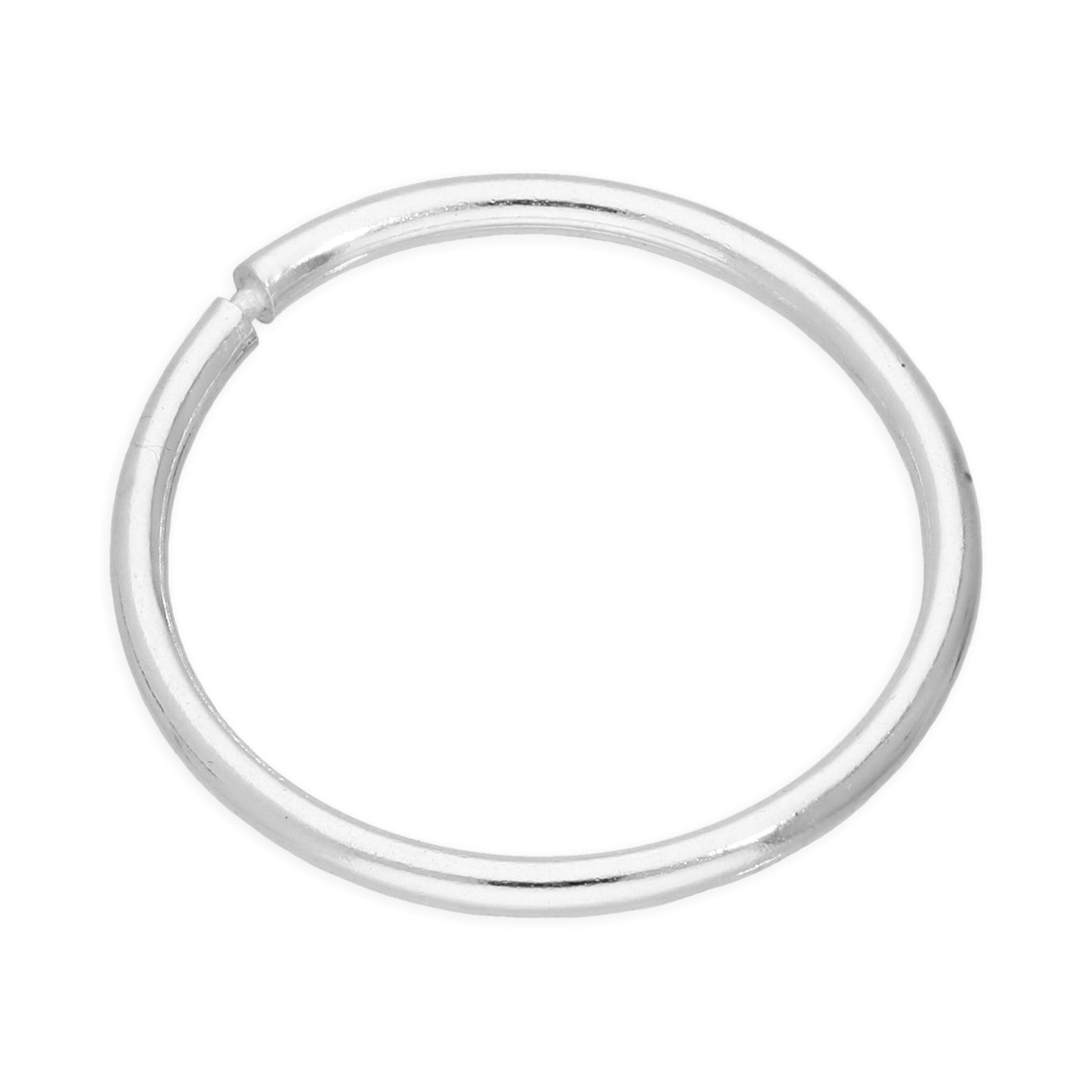 Single Sterling Silver Lightweight Sleeper 12mm Hoop Earring