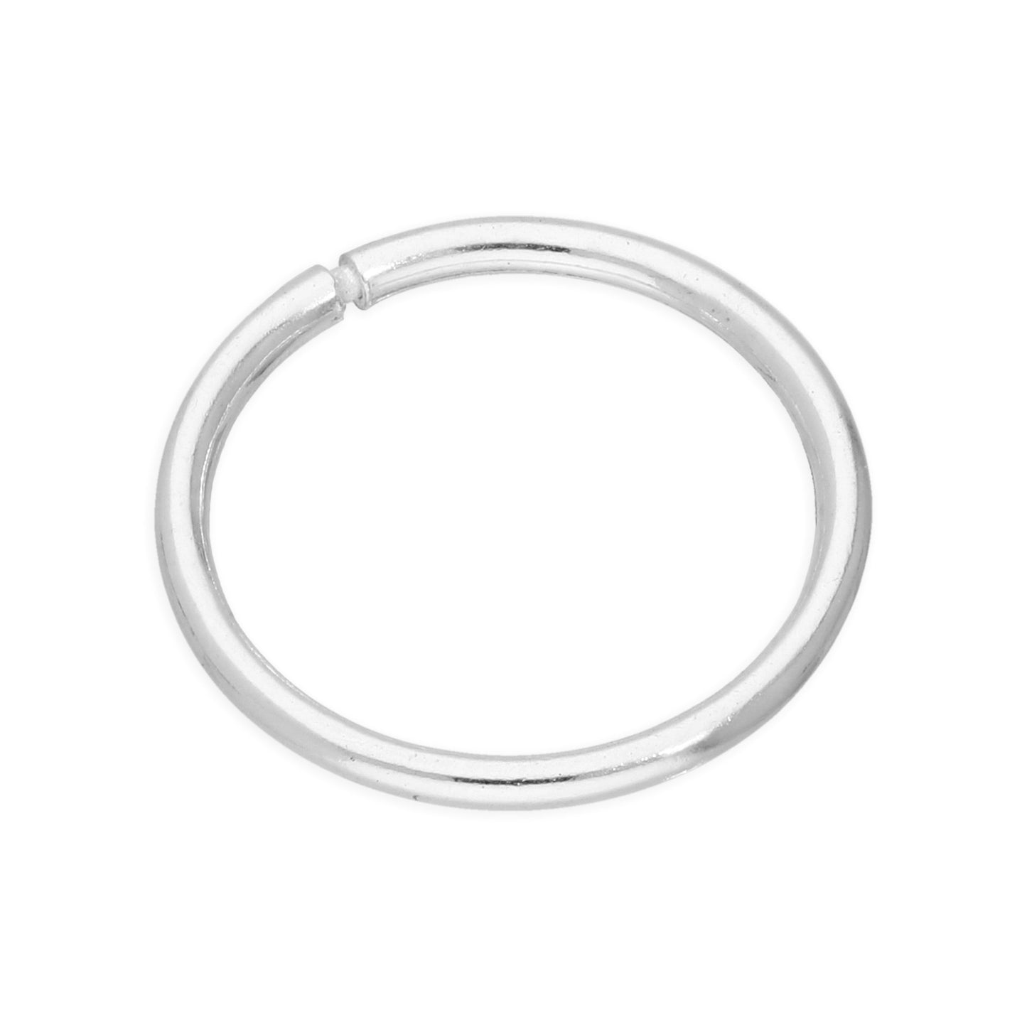 Single Sterling Silver Lightweight Sleeper 10mm Hoop Earring