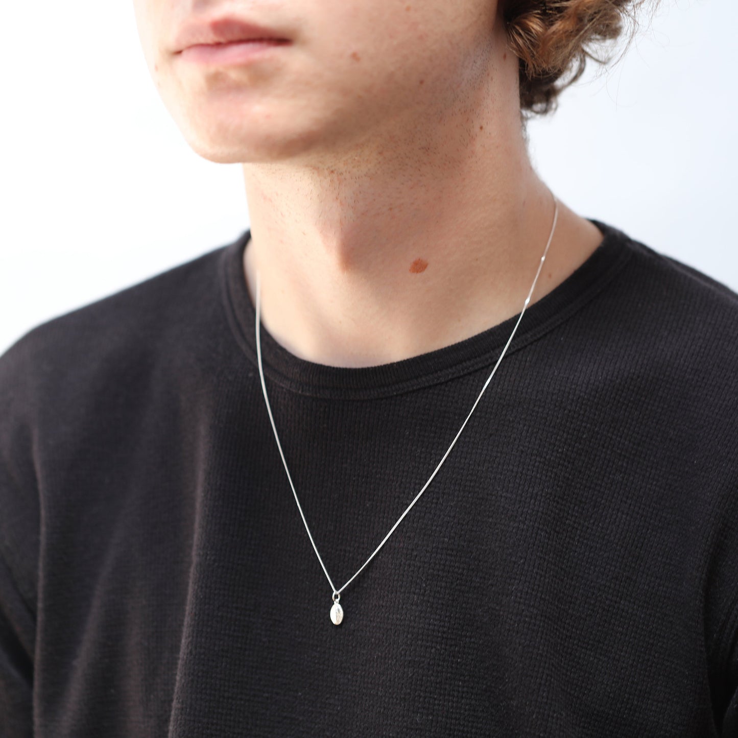 Sterling Silver Miraculous Mary Medal Necklace