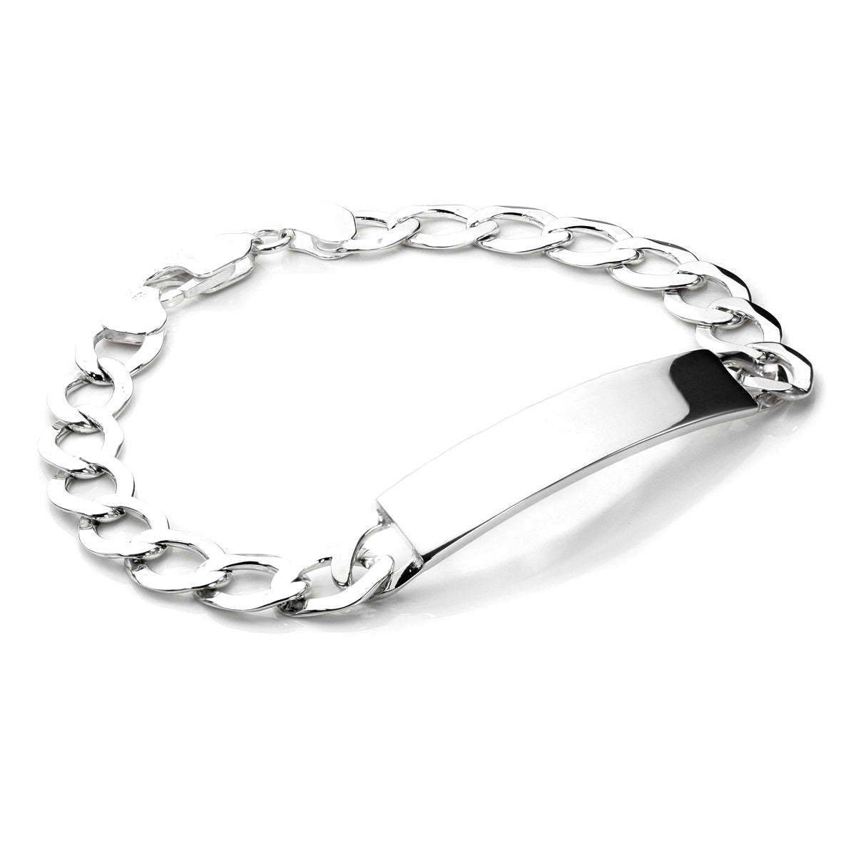 Sterling Silver Gents ID Plate Bracelet
