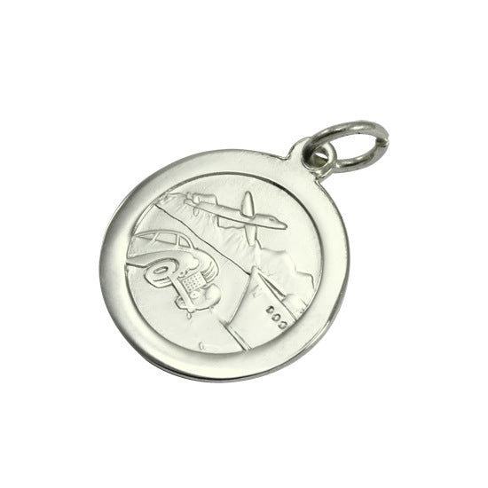 9ct White Gold St Christopher Pendant