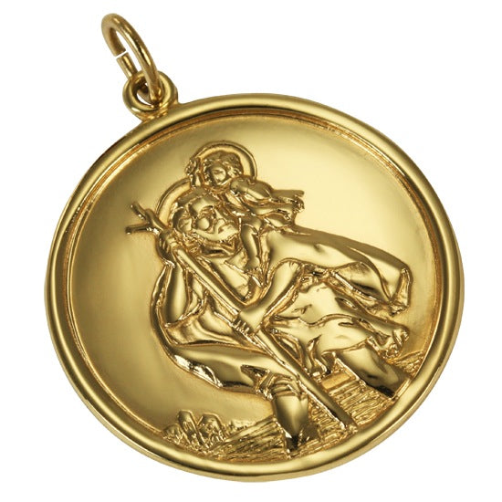 9ct Gold St Christopher Pendant