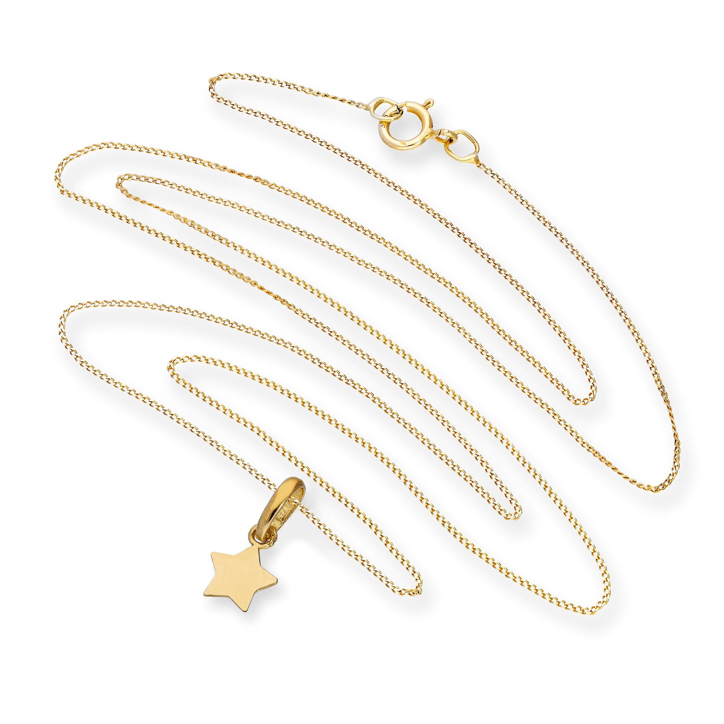 9ct Gold Star Pendant Necklace