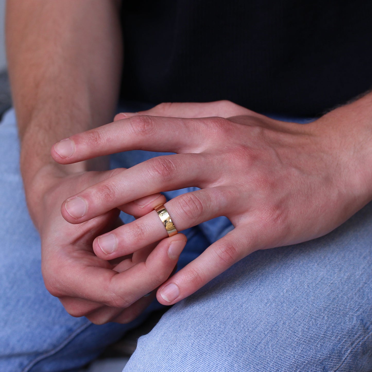 9ct Gold Engravable 6mm Wedding Band Ring Size I - U