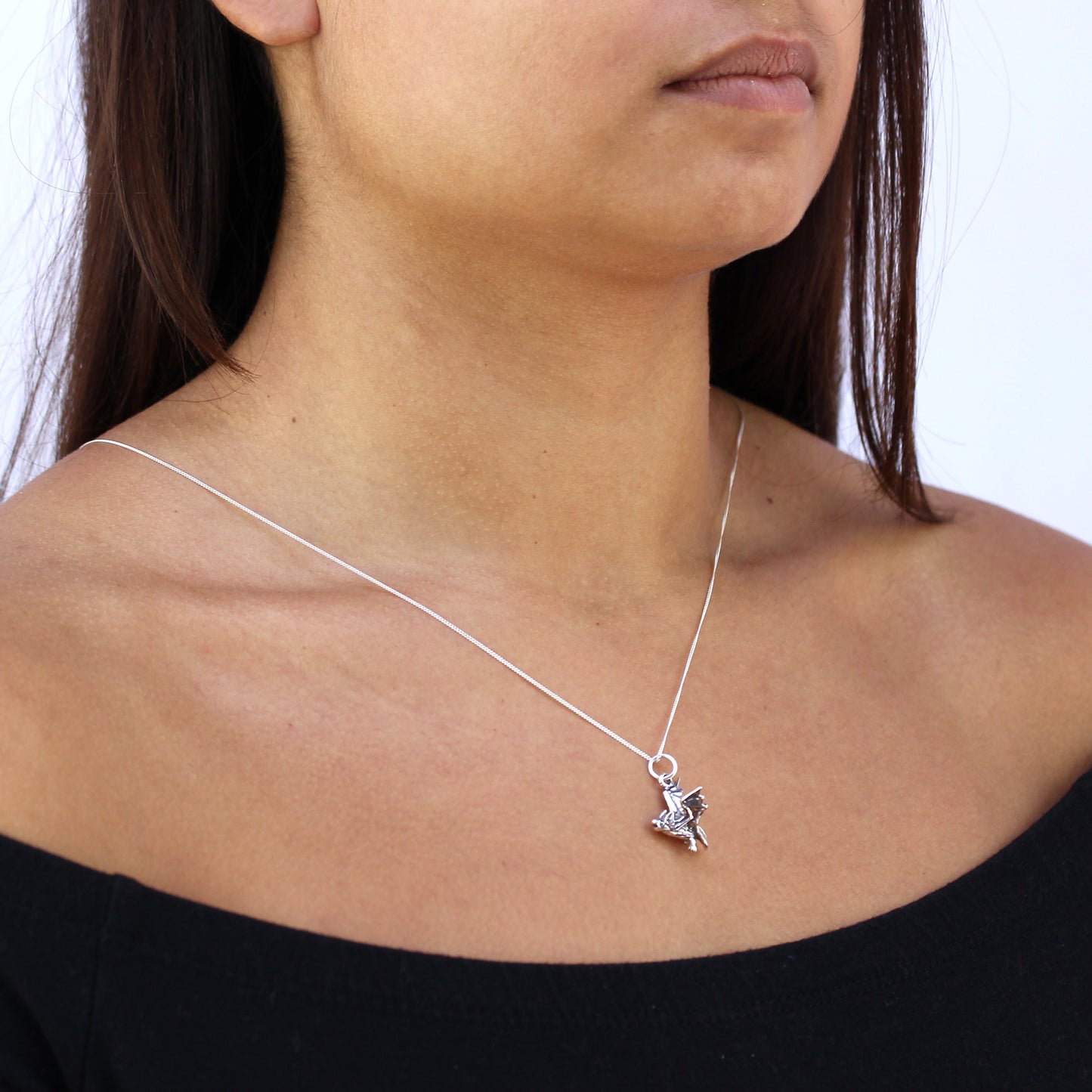 Sterling Silver Bat Necklace