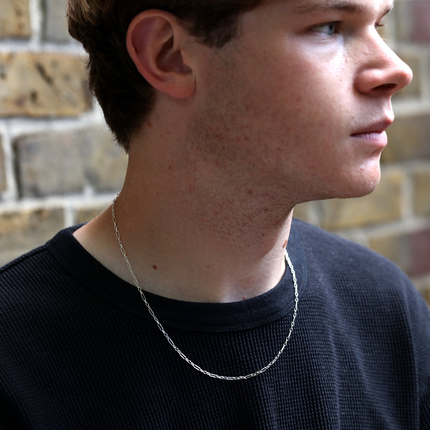 Sterling Silver Fetter Chain 16 - 24 Inches