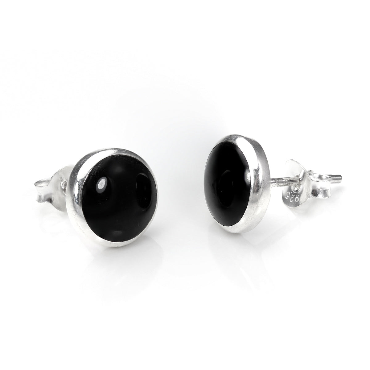 Sterling Silver Onyx Stud Earrings