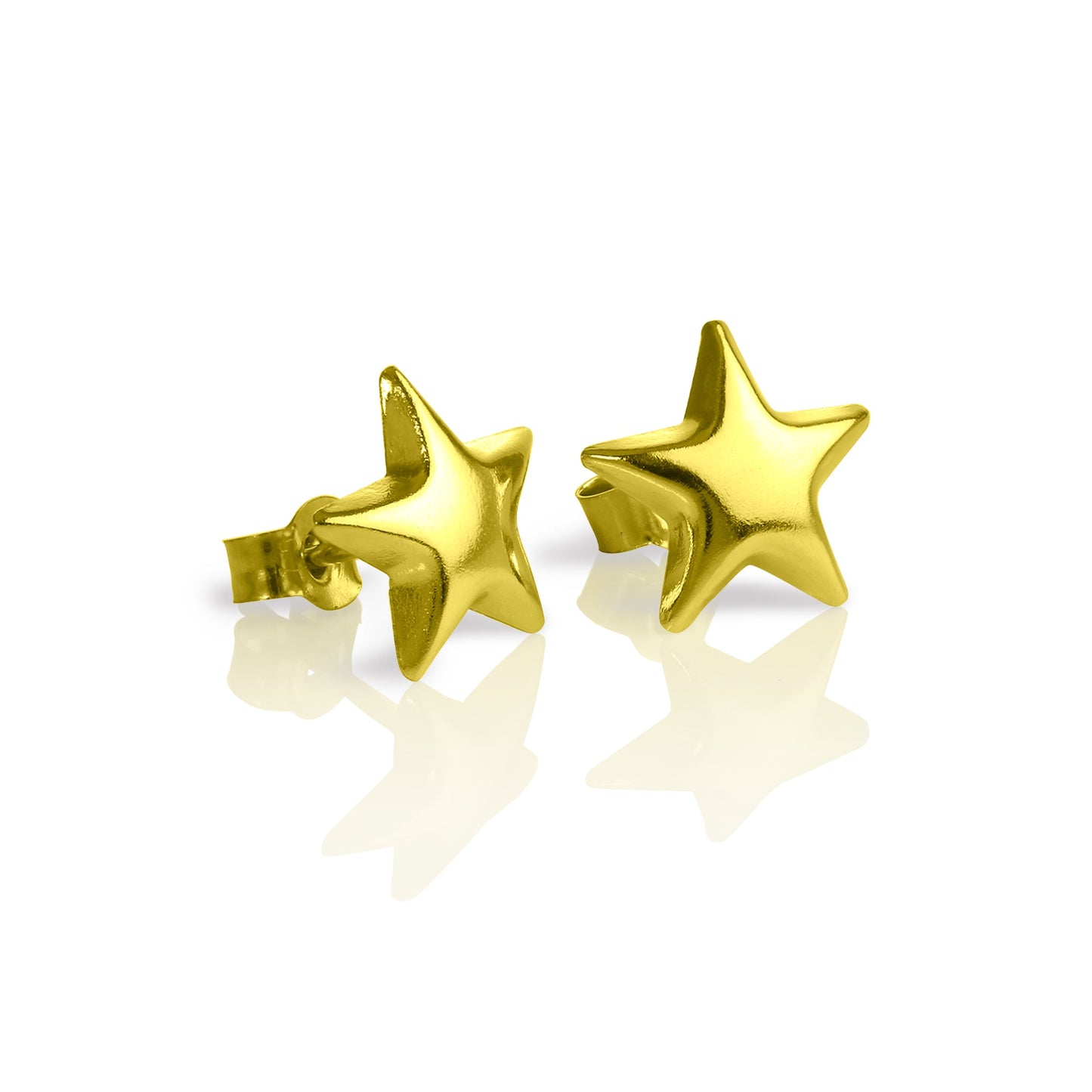 9ct Gold Star Stud Earrings