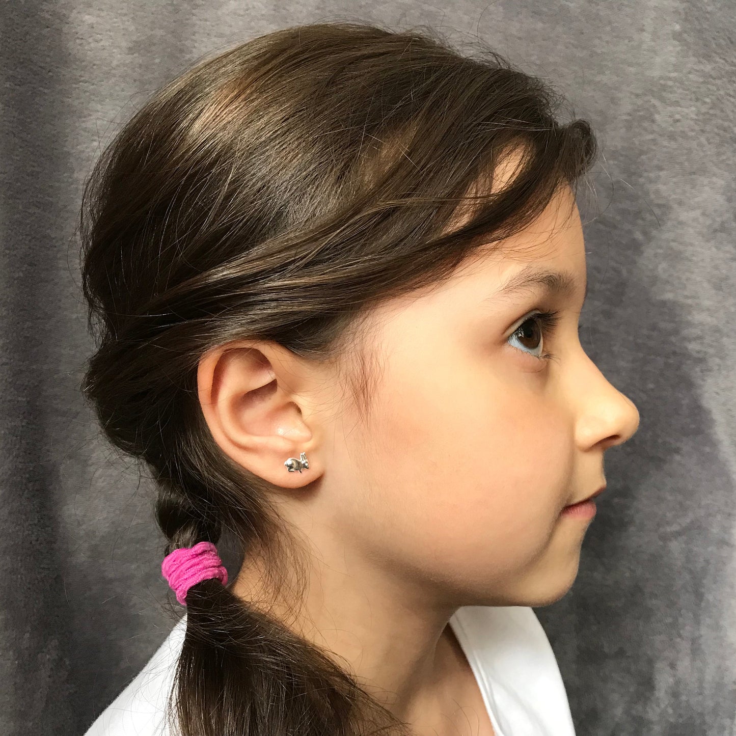 Sterling Silver Bunny Rabbit Stud Earrings