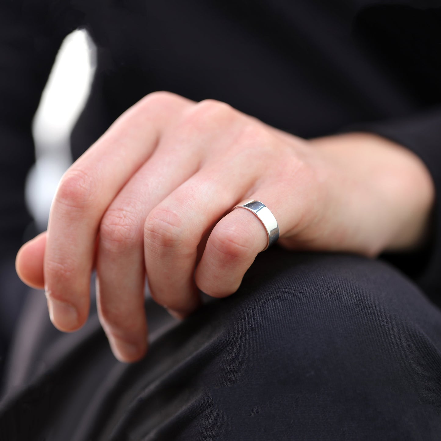 Sterling Silver Handcrafted 6mm Band