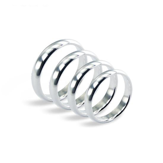 Sterling Silver 4mm Handcrafted Wedding Band