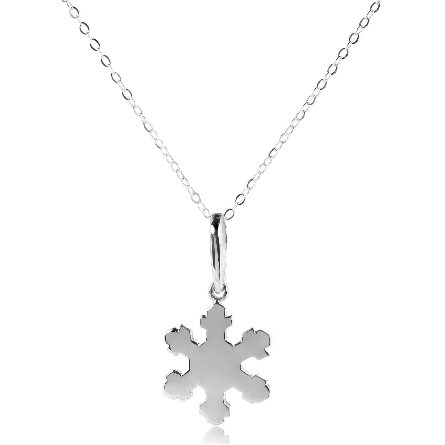 Sterling Silver Christmas Snowflake Pendant